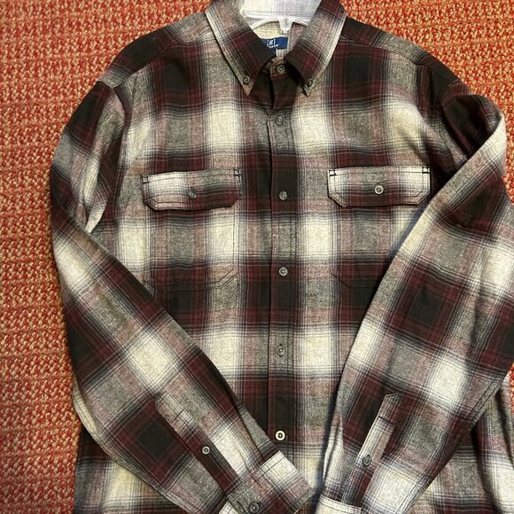 GEORGE Men's Plaid Light-weight Flannel Shirt - NWOT - Picture 2 of 3